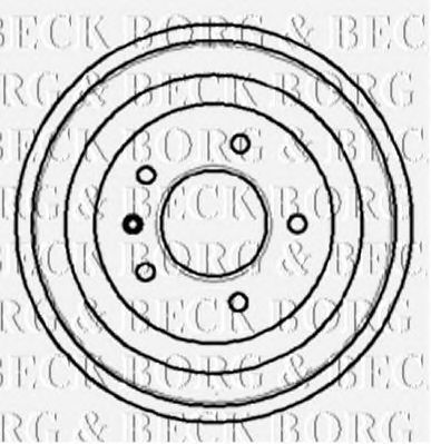 BORG & BECK bbr7018 -  Тормозной барабан